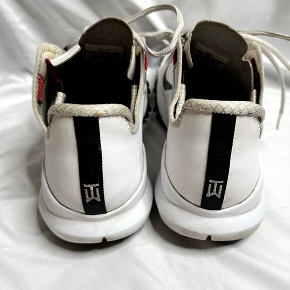 Nike Tiger Woods TW13 Mens Size 10 Golf Shoes 532622-100 White Red RARE 2012 main image 6